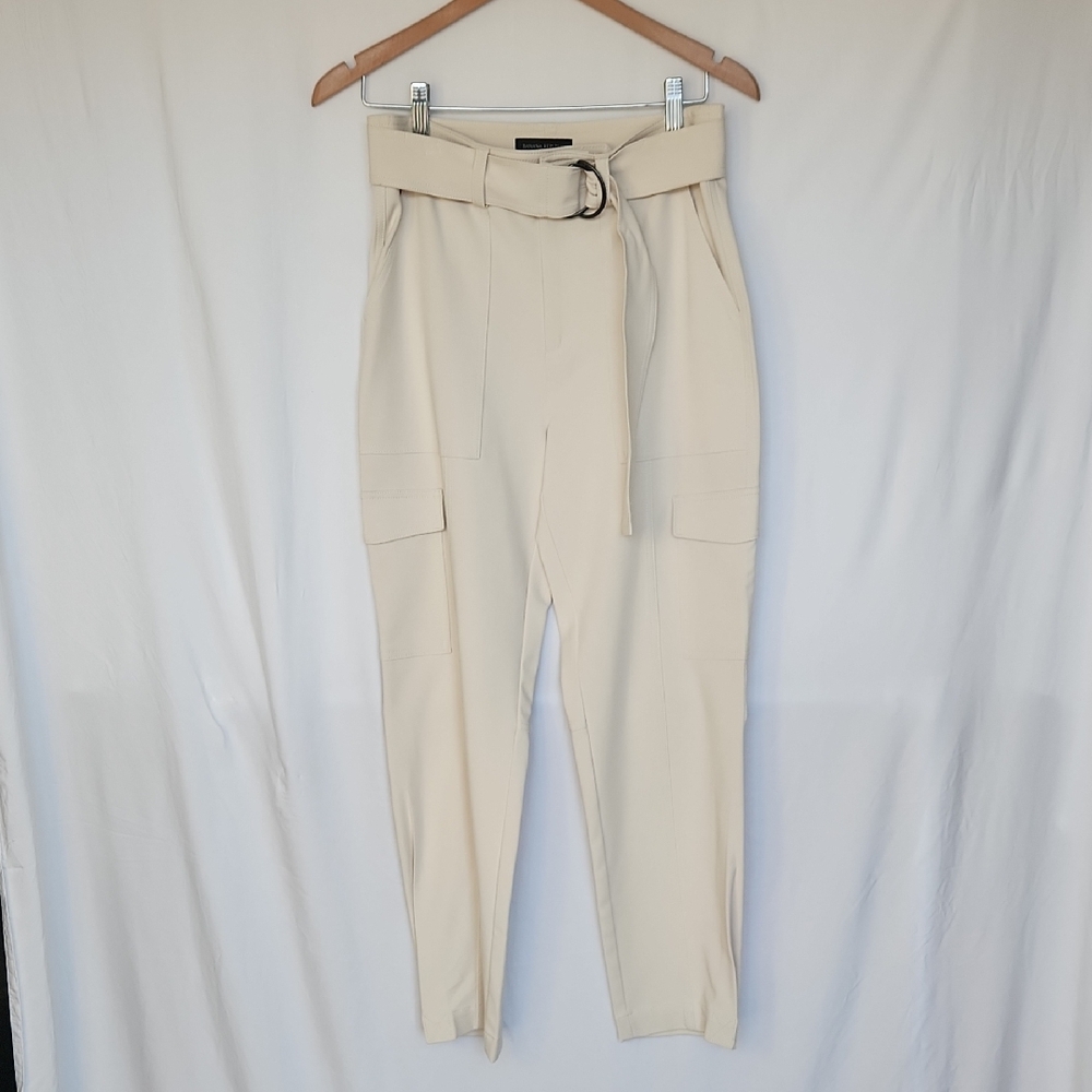 Banana Republic Slim Cream Cargo Pants Size 6